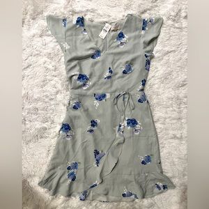 NWT Loft faux-wrap mini dress